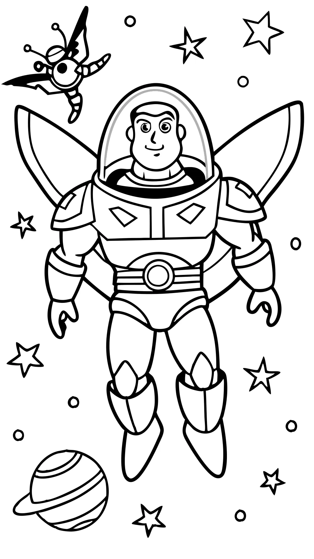 Página para colorear de Buzz Lightyear